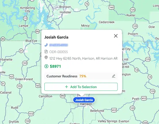 Map based route planning