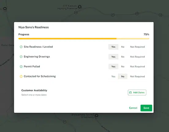 Map based route planning