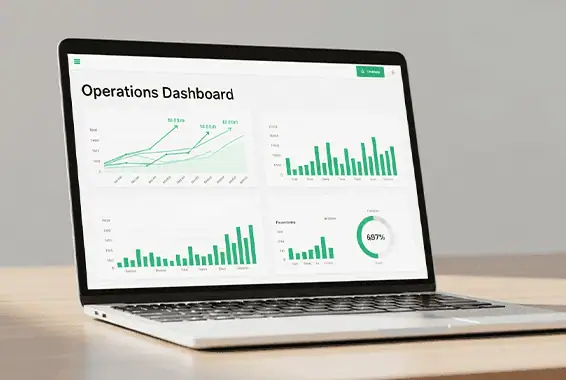 Dashboard showing ROI