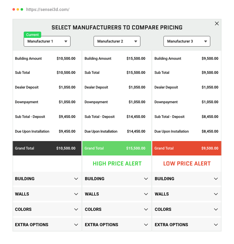 Sensei Carports Best 3D Carport Designer & Pricing Estimator