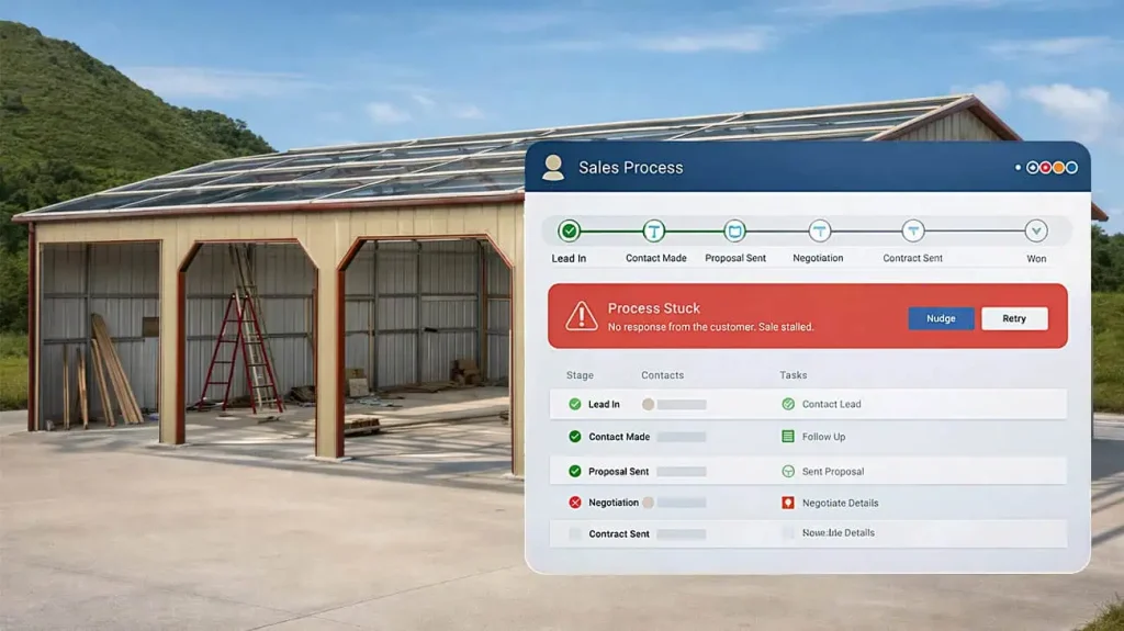 Why Giving Sales Reps One More Button Doesn’t Fix the Metal Building Sales Process
